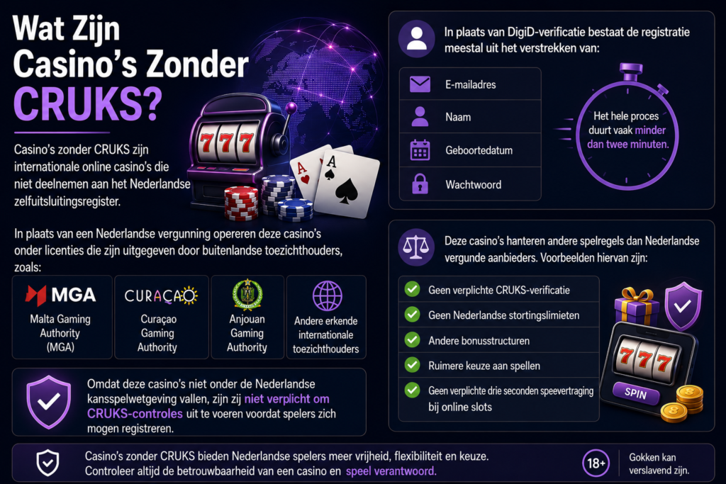 wat zijn casino's zonder cruks
